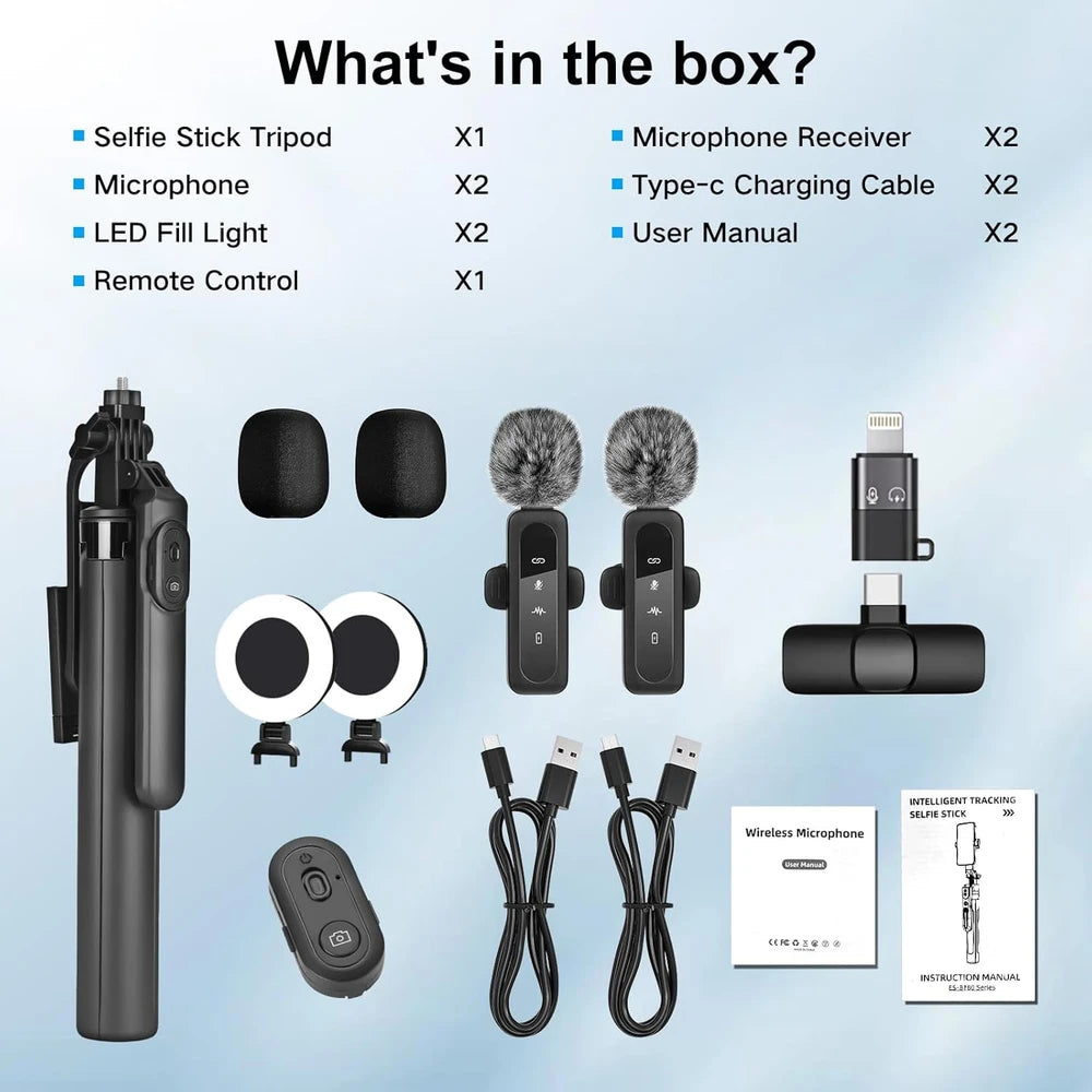 Vlogging Tripod Content Creator Kit