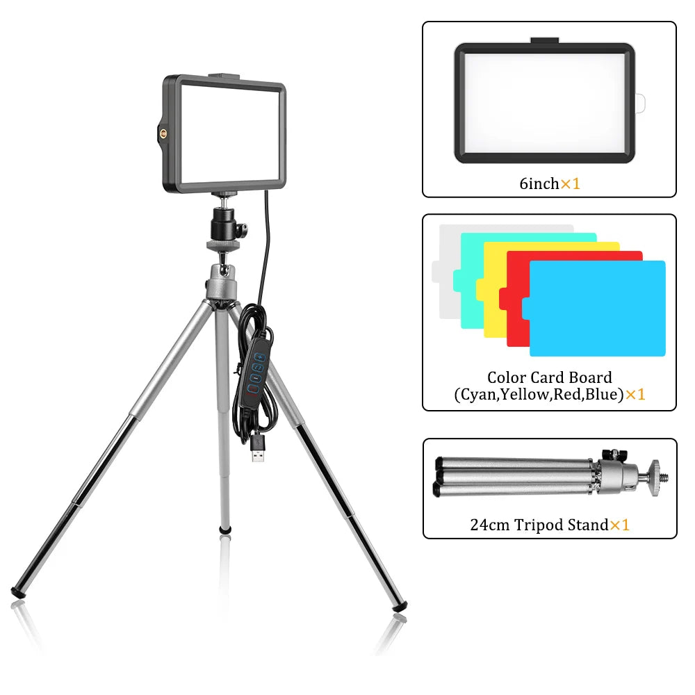 Ring light and panel light configuration options