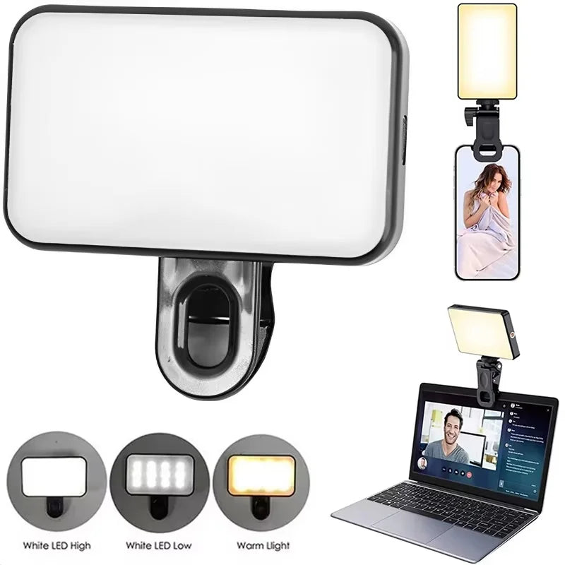 Rechargeable mini LED selfie fill light