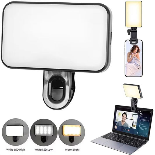 Rechargeable mini LED selfie fill light