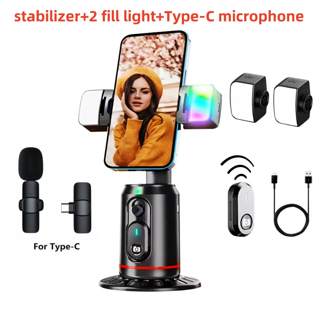 C17 gimbal bundle with dual lights and wireless microphone