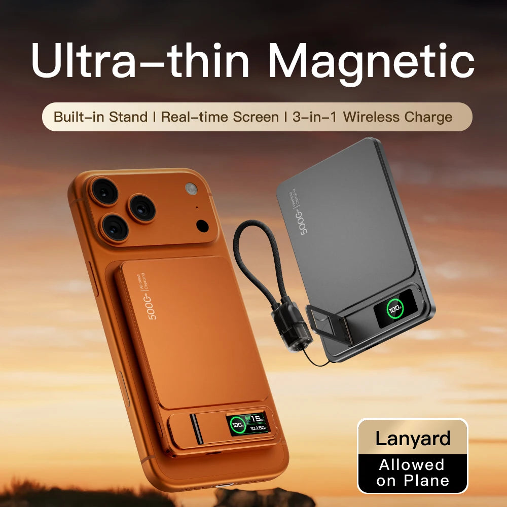 Magnetic wireless power bank – product feature image 2