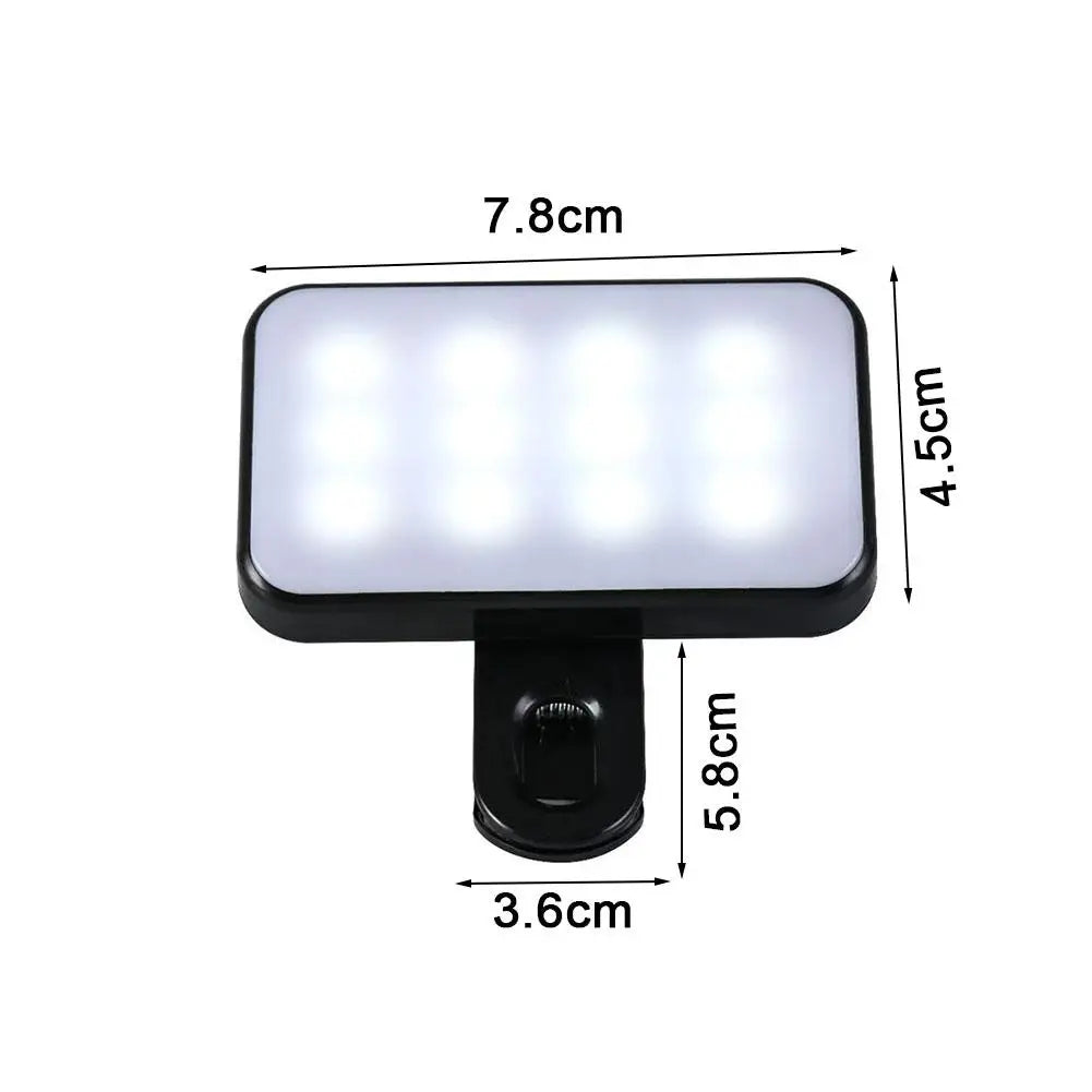 Rechargeable mini LED selfie fill light – product feature image 6