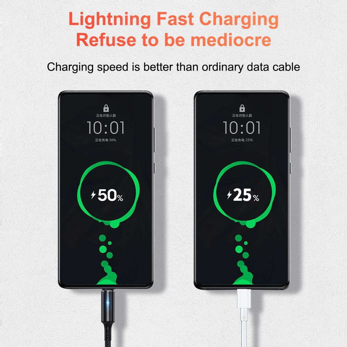 Short fast-charging cable speed comparison
