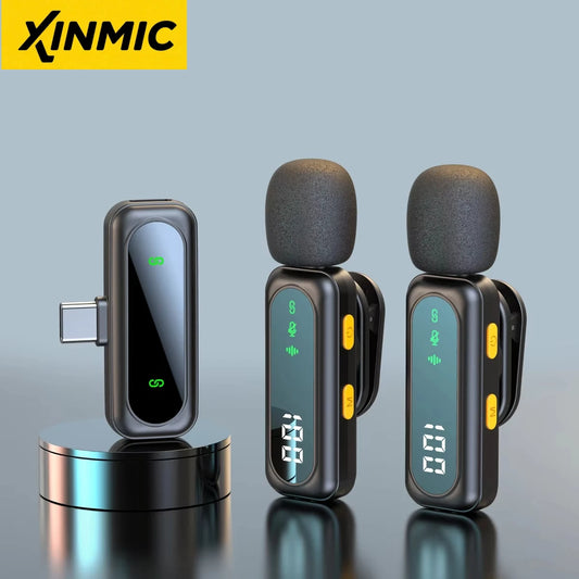 J21 wireless lavalier microphone for iPhone and USB-C devices