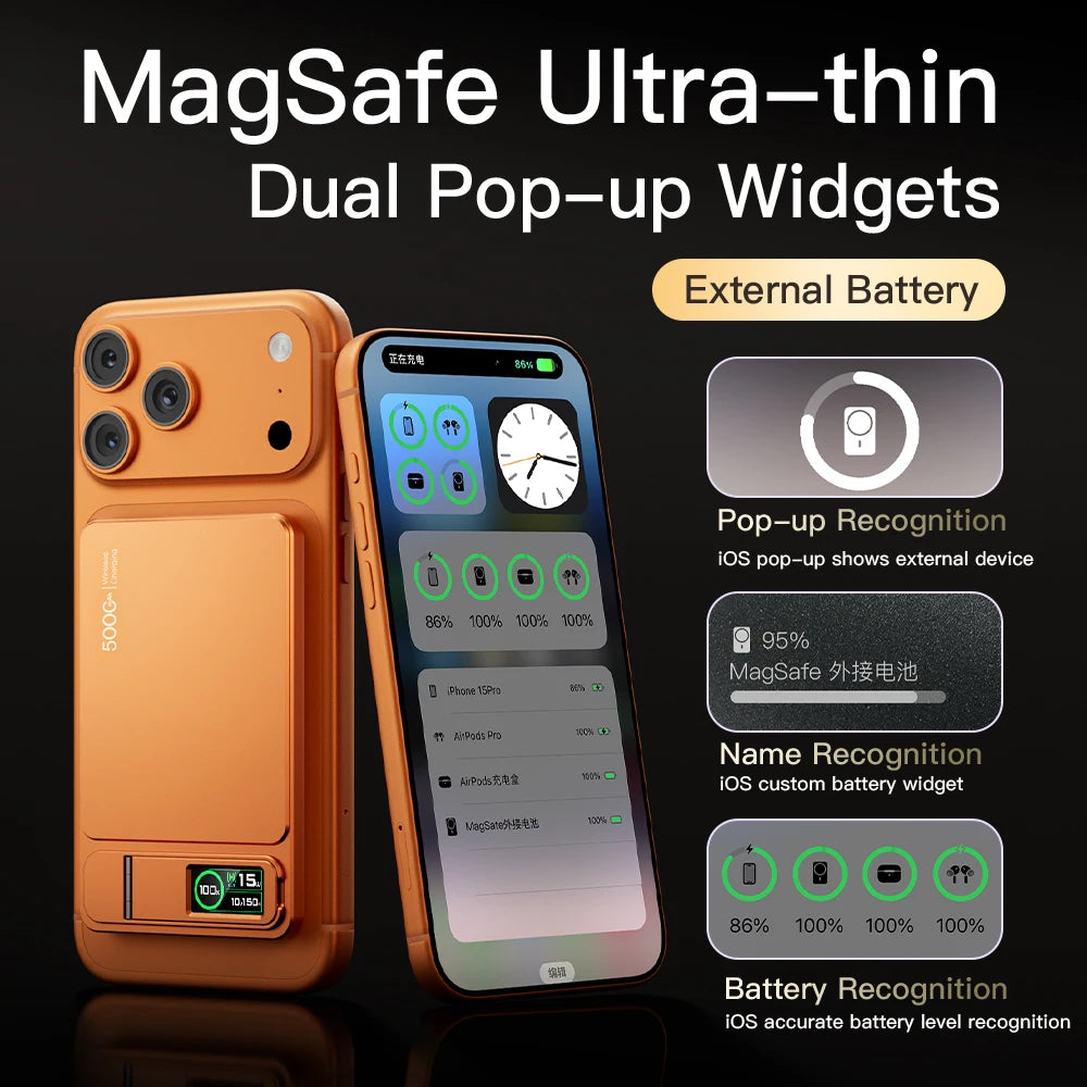 Magnetic wireless power bank – product feature image 4