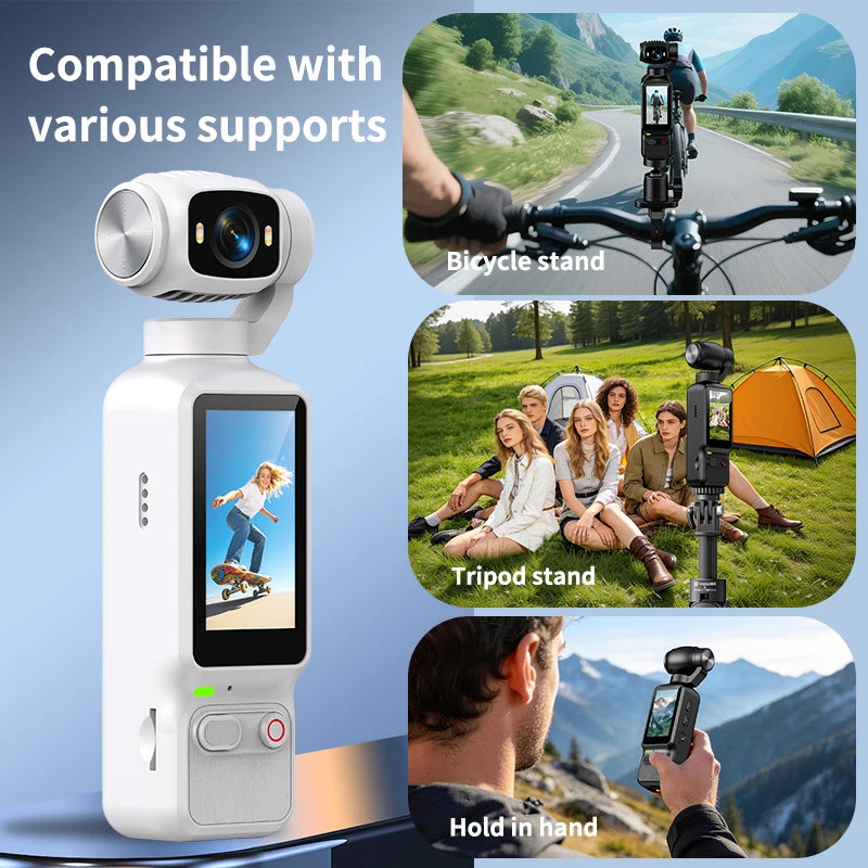 Portable 4K action camera with rotating lens – product feature image 3