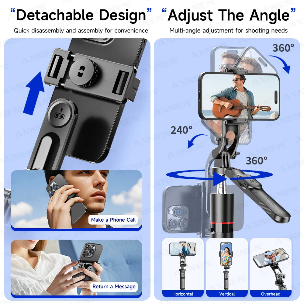 F16 selfie stick tripod phone holder detail