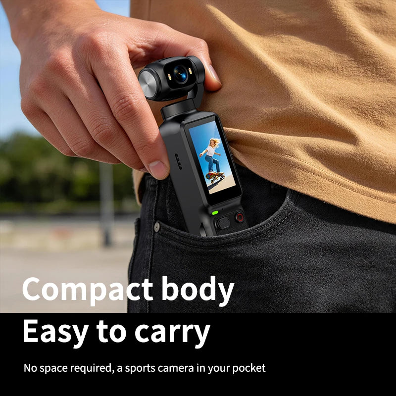 Portable 4K action camera with rotating lens – product feature image 4