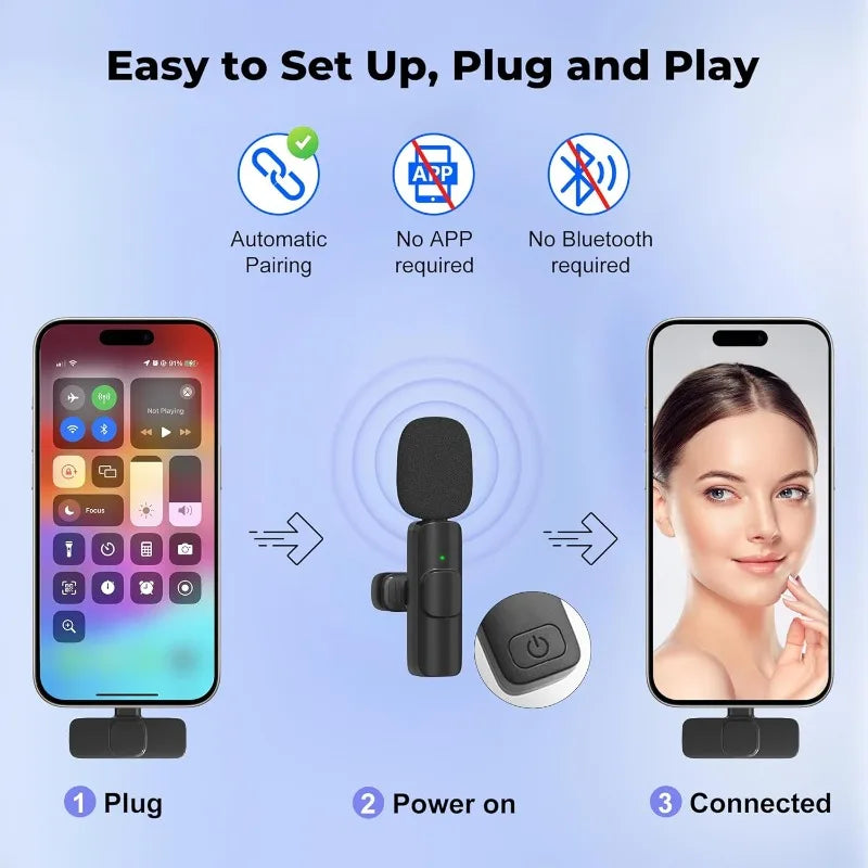 Wireless USB-C lavalier microphone – product feature image 4