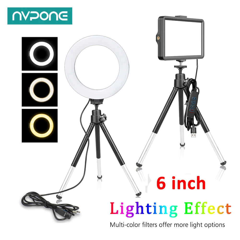 6-inch LED creator light kit with RGB filters