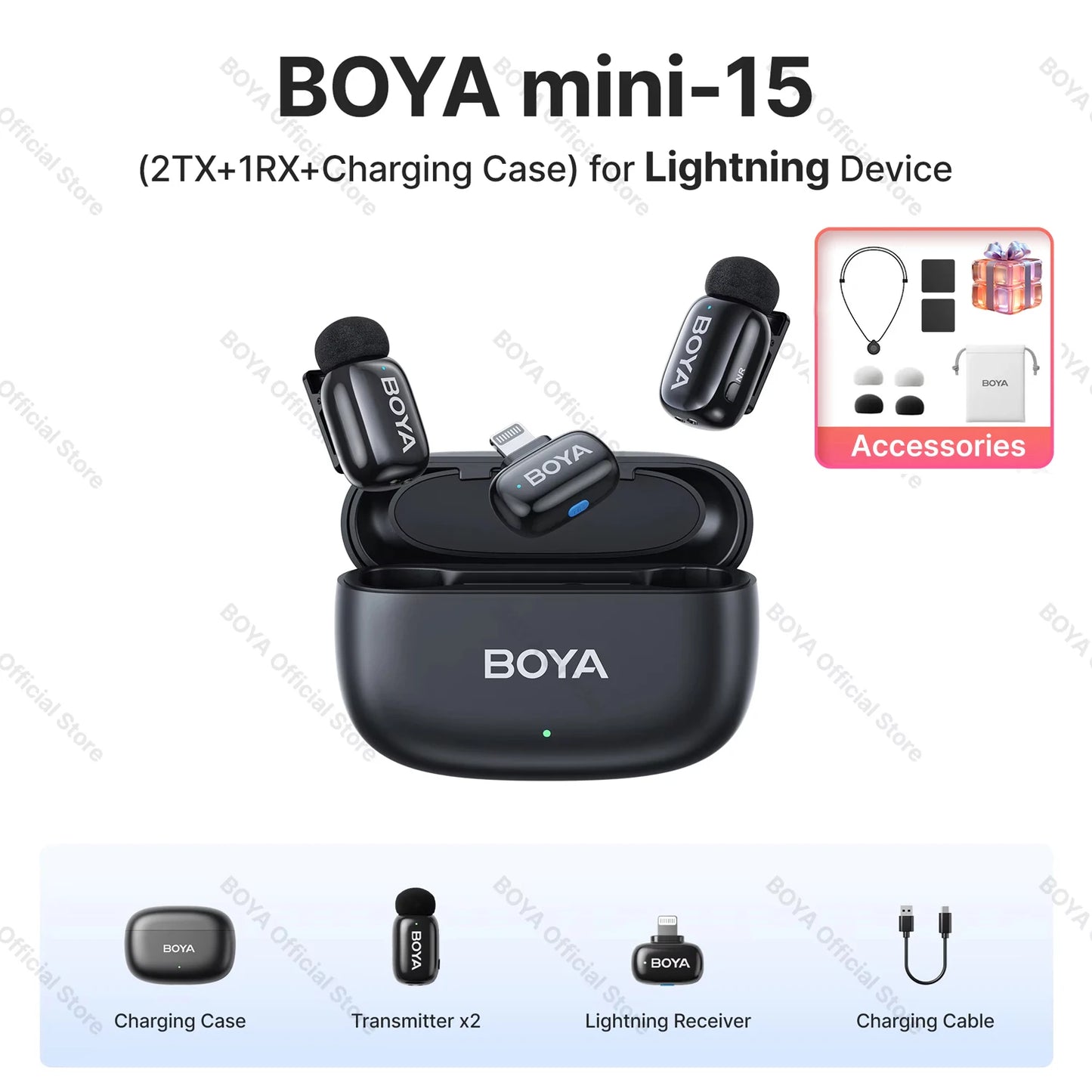 BOYA Mini wireless lavalier microphone – product feature image 17