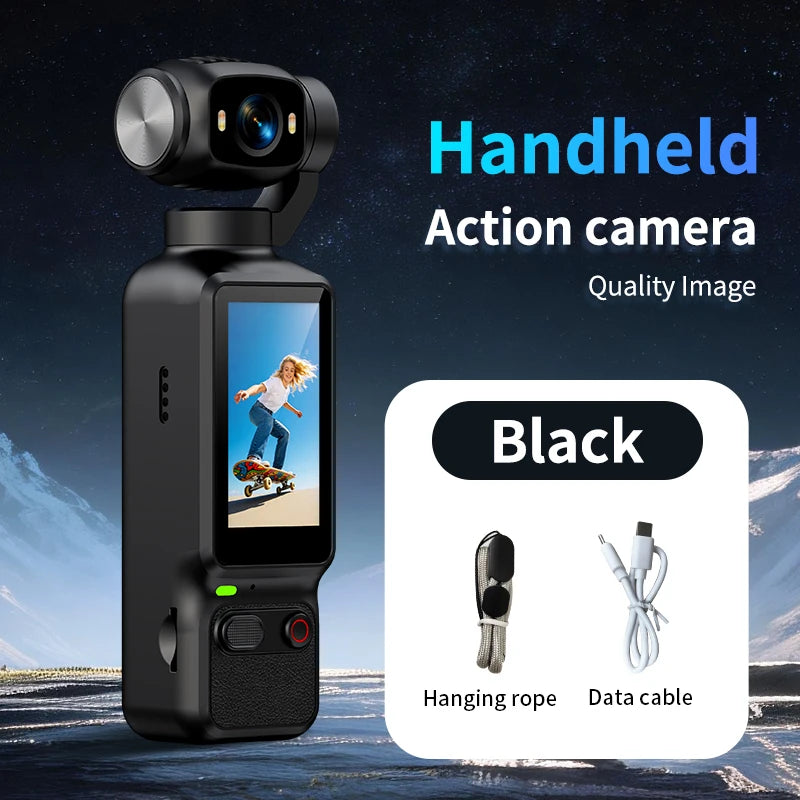 Portable 4K action camera with rotating lens – product feature image 11