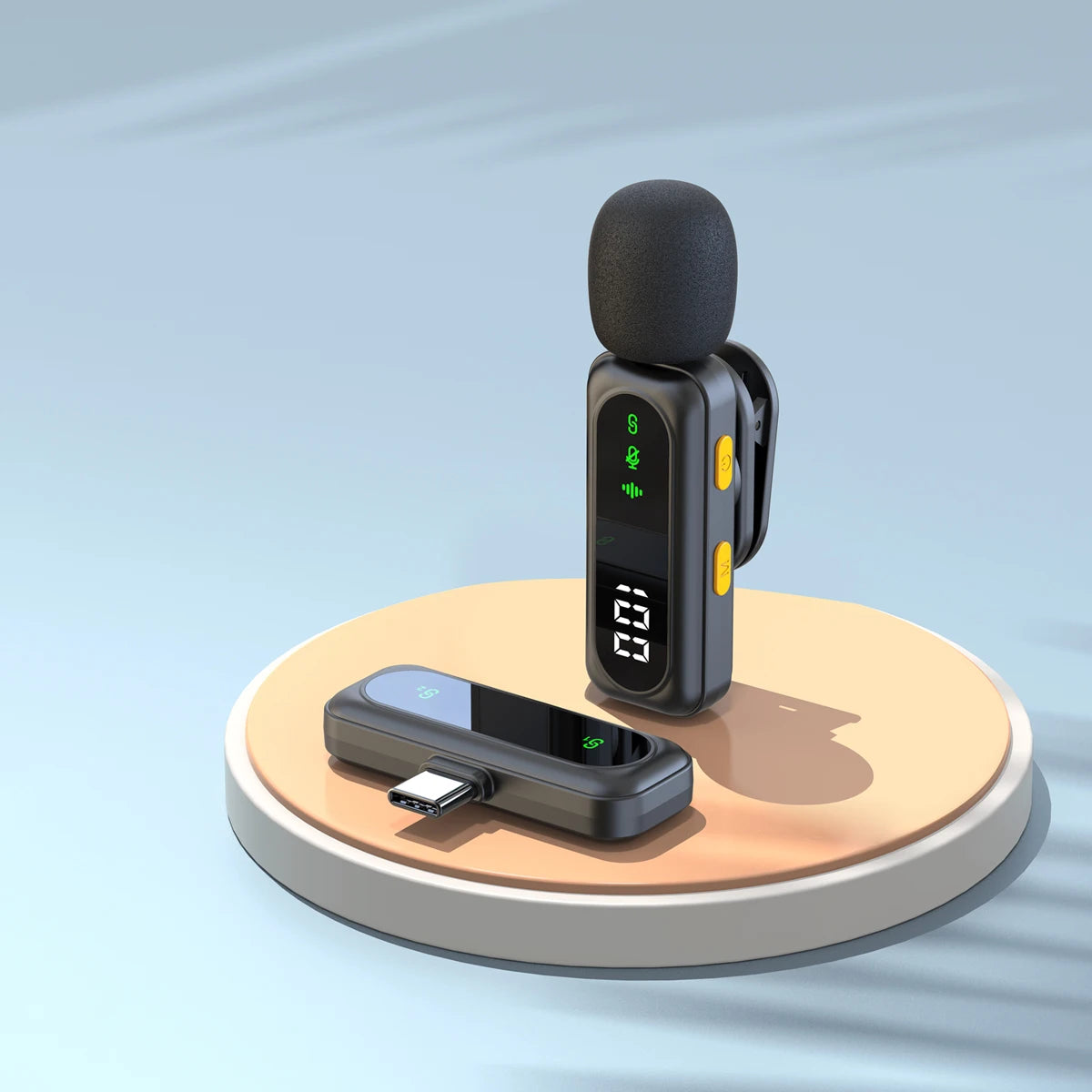 J21 wireless lavalier microphone for iPhone and USB-C – product feature image 10