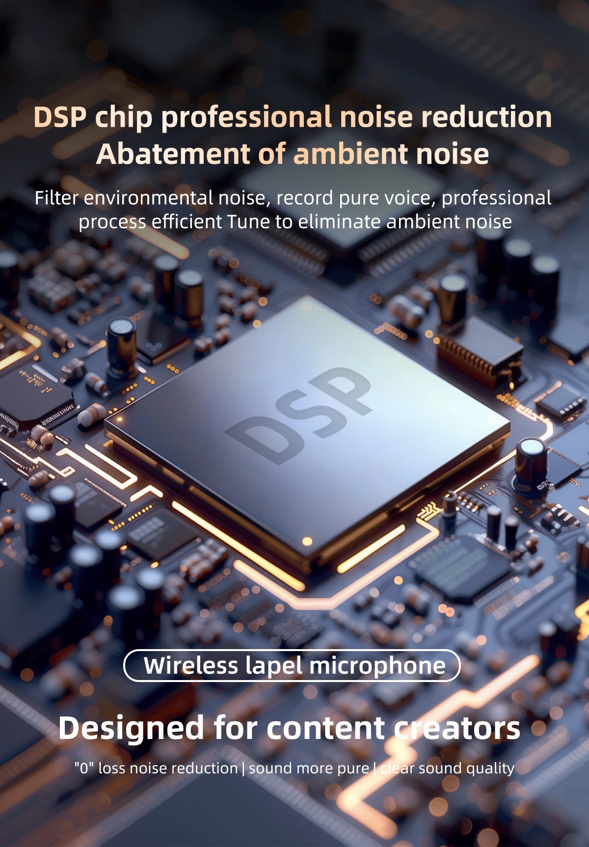 J21 wireless lavalier microphone for iPhone and USB-C – product feature image 5