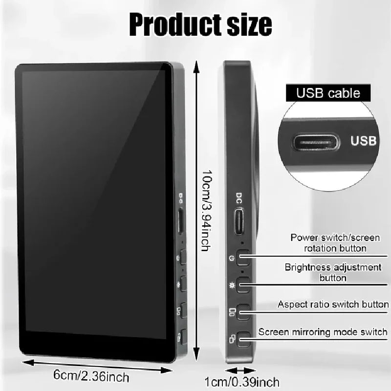 Magnetic phone selfie monitor for vlogging – product feature image 2