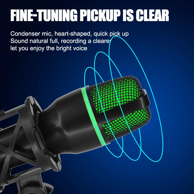Condenser microphone sound-pickup graphic