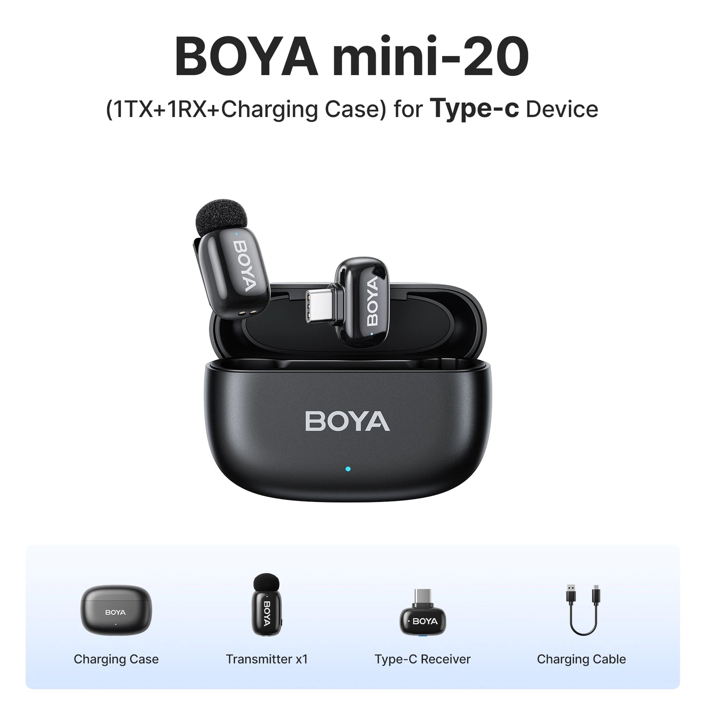 BOYA Mini wireless lavalier microphone – product feature image 9