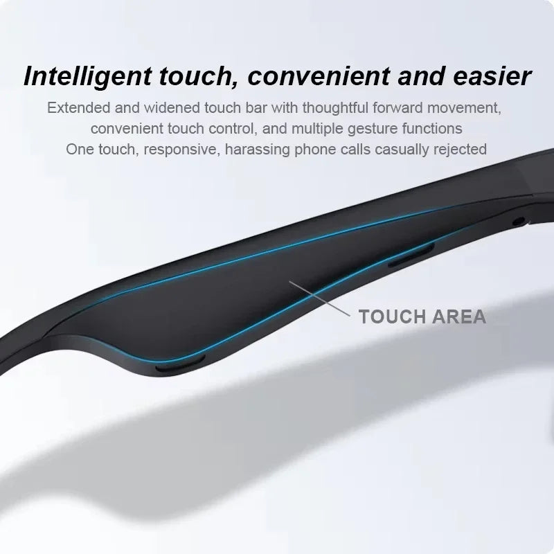 Camera glasses hands-free audio feature