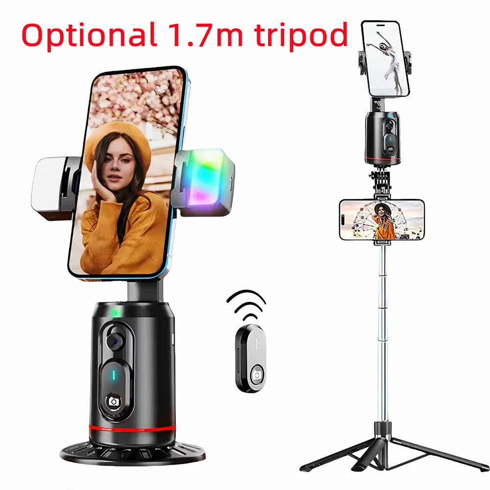 C17 face-tracking gimbal with optional tripod stand