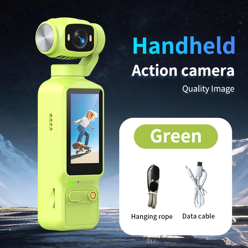 Portable 4K action camera with rotating lens – product feature image 9