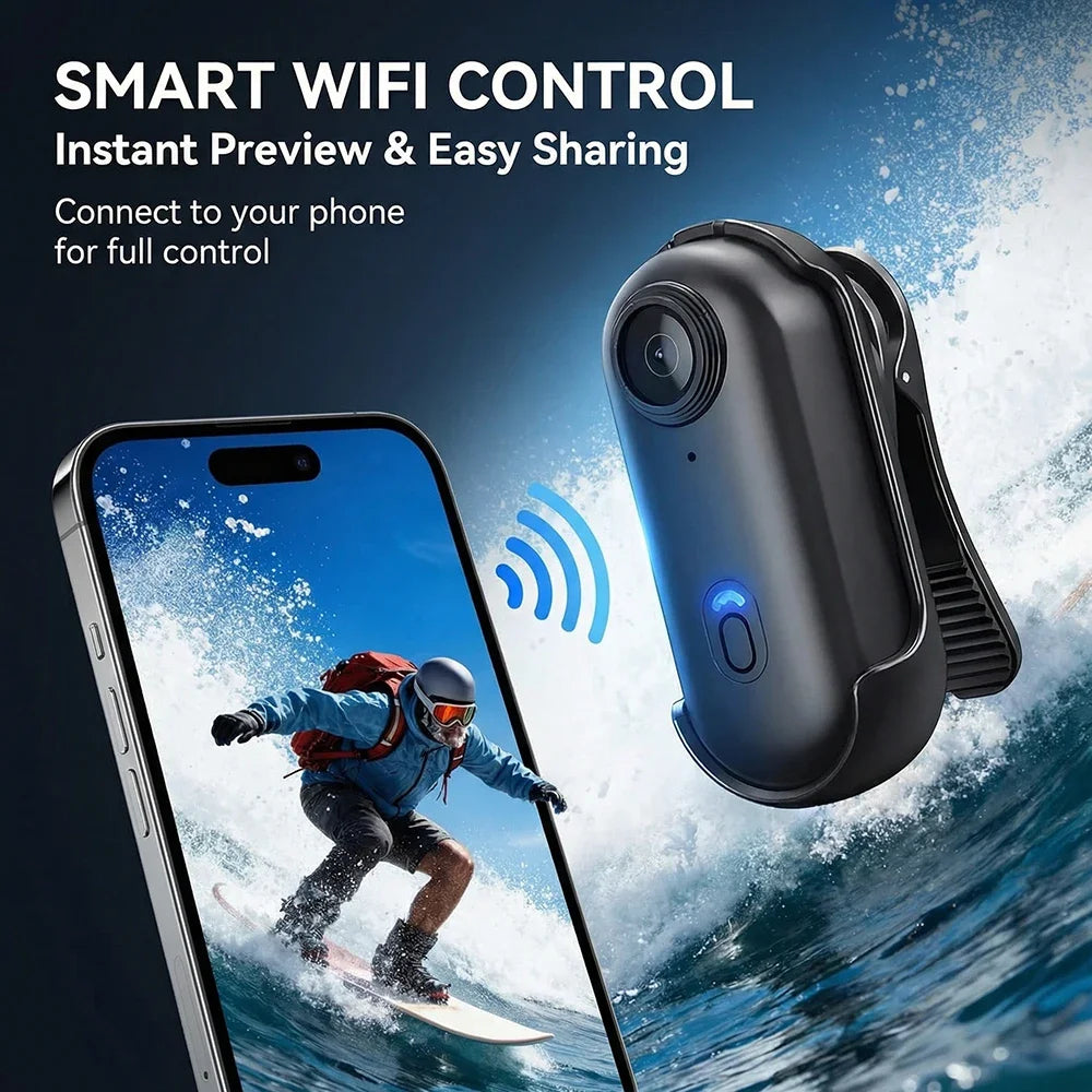 Mini 4K WiFi action camera – product feature image 4