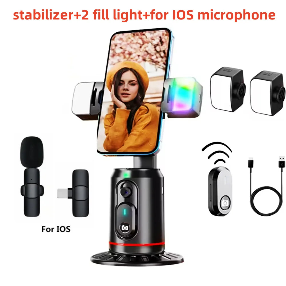 C17 gimbal bundle with dual lights and mobile microphone