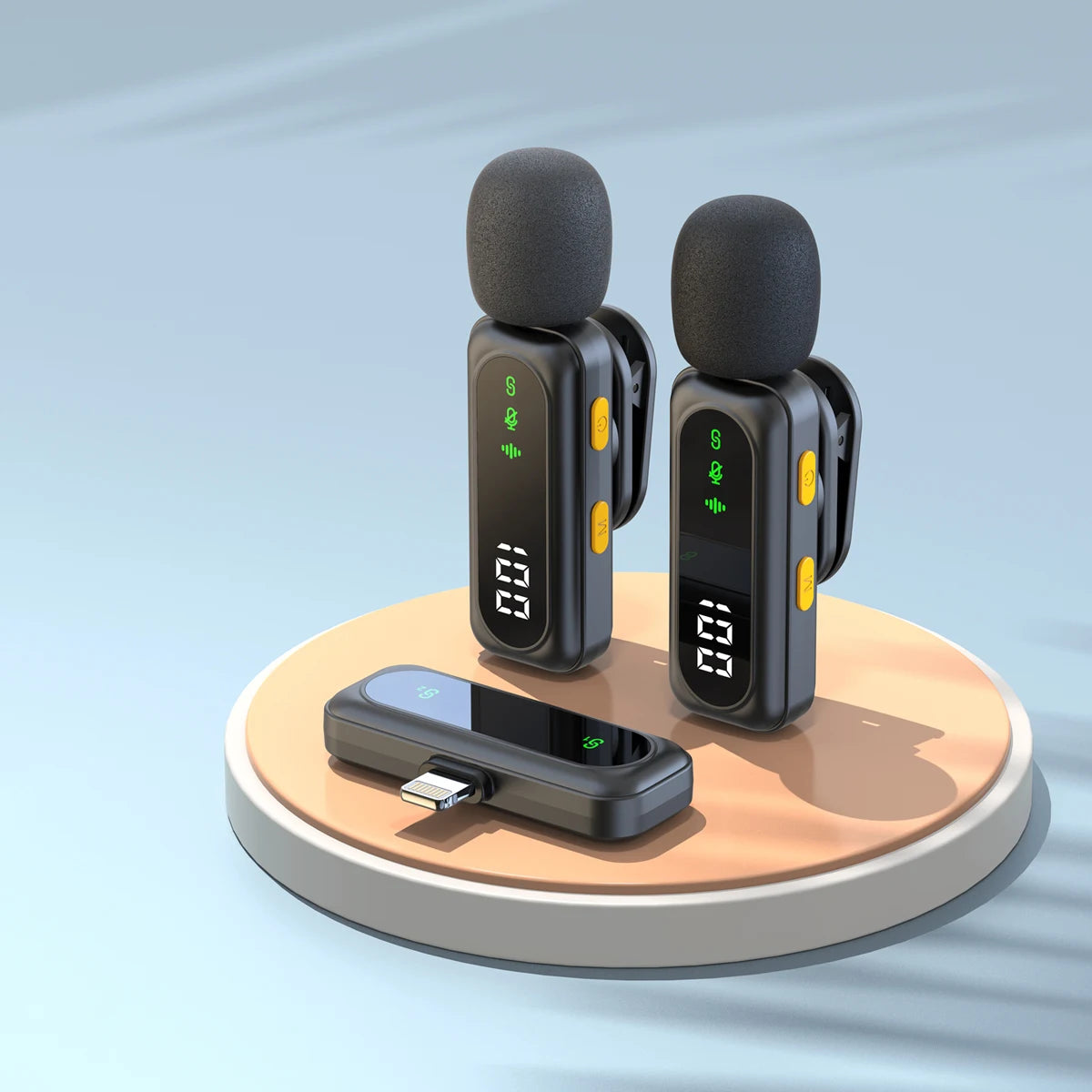 J21 wireless lavalier microphone for iPhone and USB-C – product feature image 8