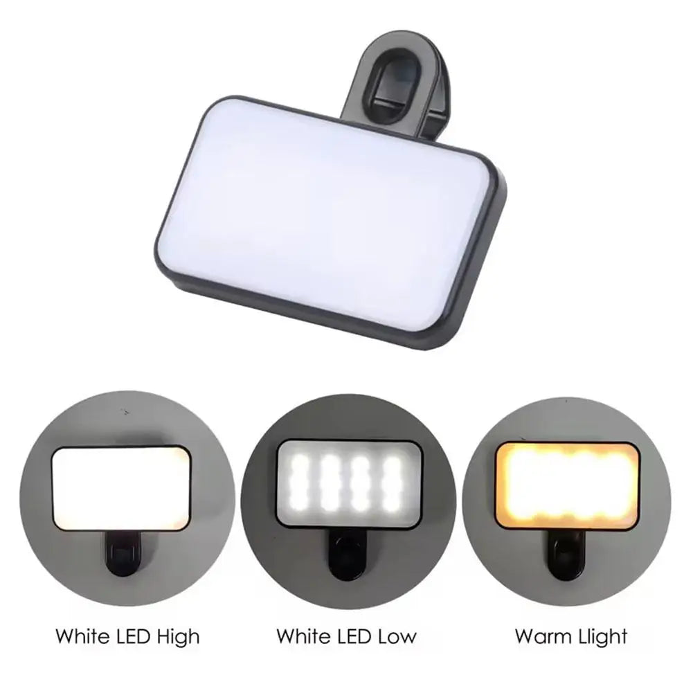 Rechargeable mini LED selfie fill light – product feature image 4