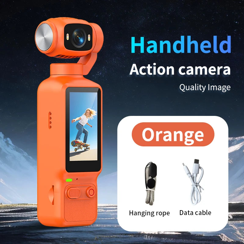 Portable 4K action camera with rotating lens – product feature image 10