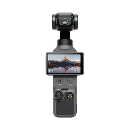 DJI Osmo Pocket 4 gimbal camera on a clean white background