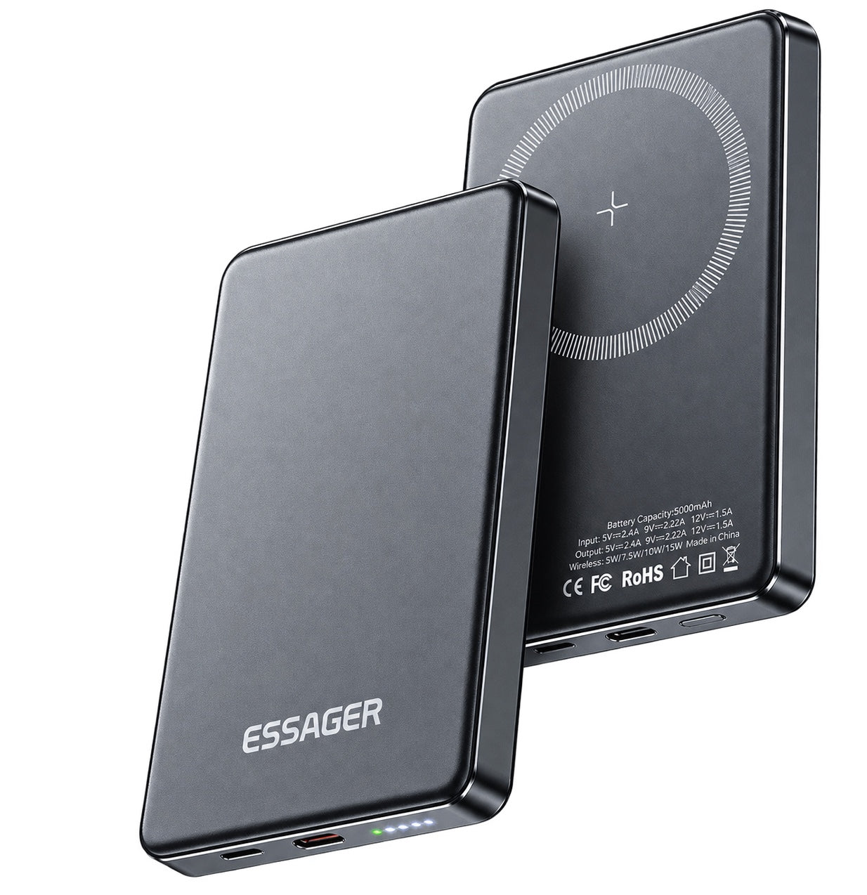 Essager 5000mAh magnetic wireless power bank